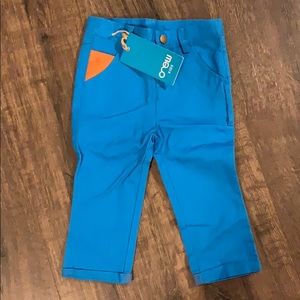 NWT bright blue pants 18M